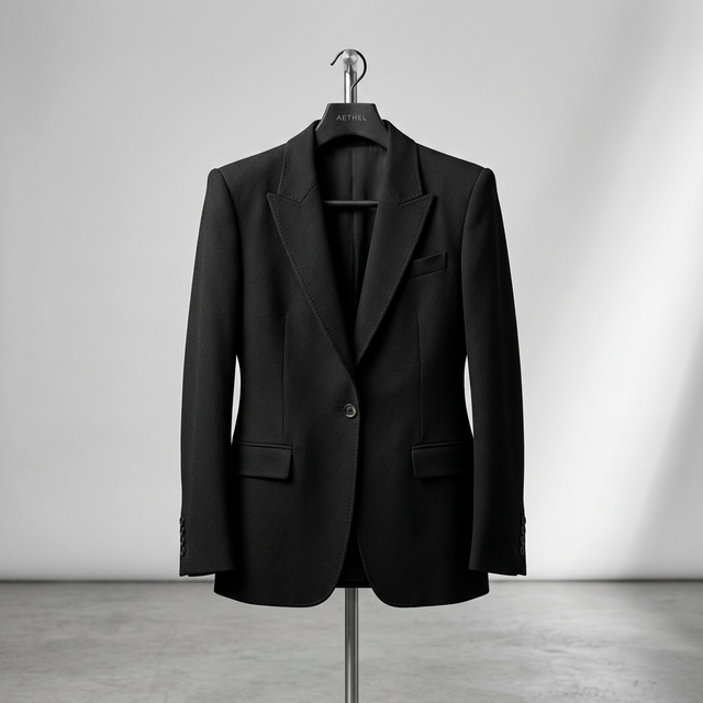 Minimalist Tailored Jacket - Back View