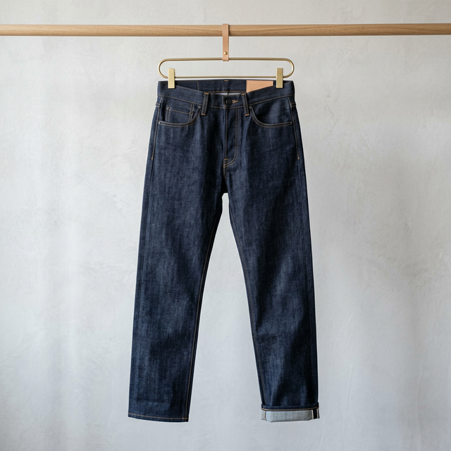 Straight Cut Raw Denim for Men