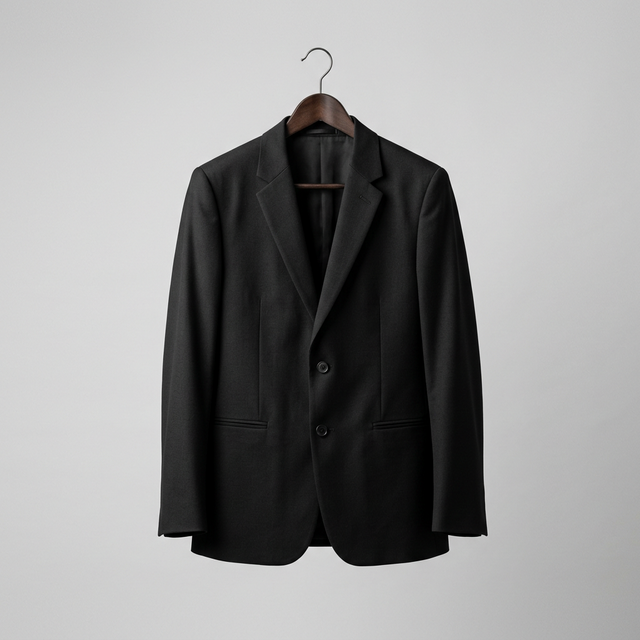 Minimalist Tailored Jacket - Charcoal Grey