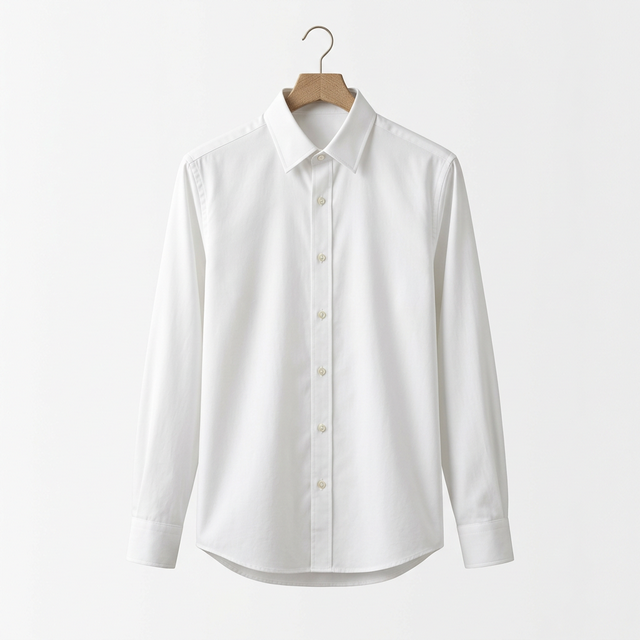 Classic White Cotton Shirt - Regular Fit