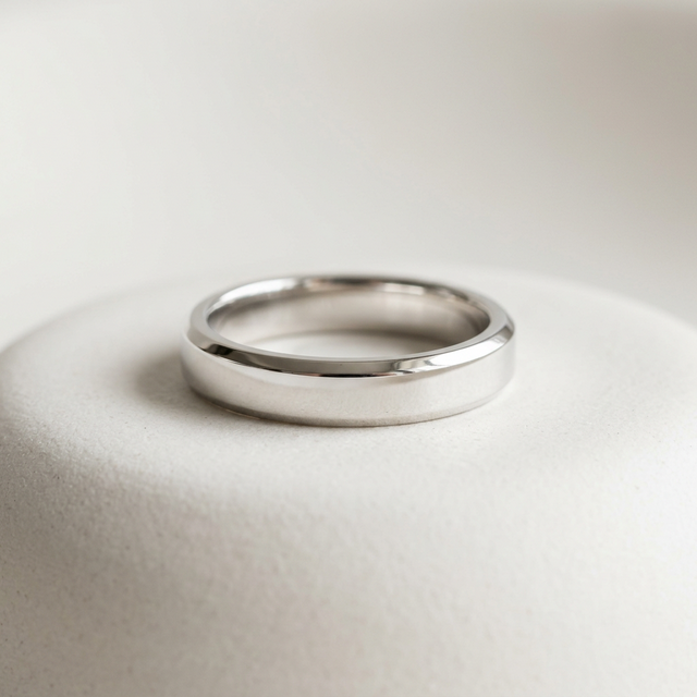 Sleek Minimalist Silver Ring - 925 Sterling