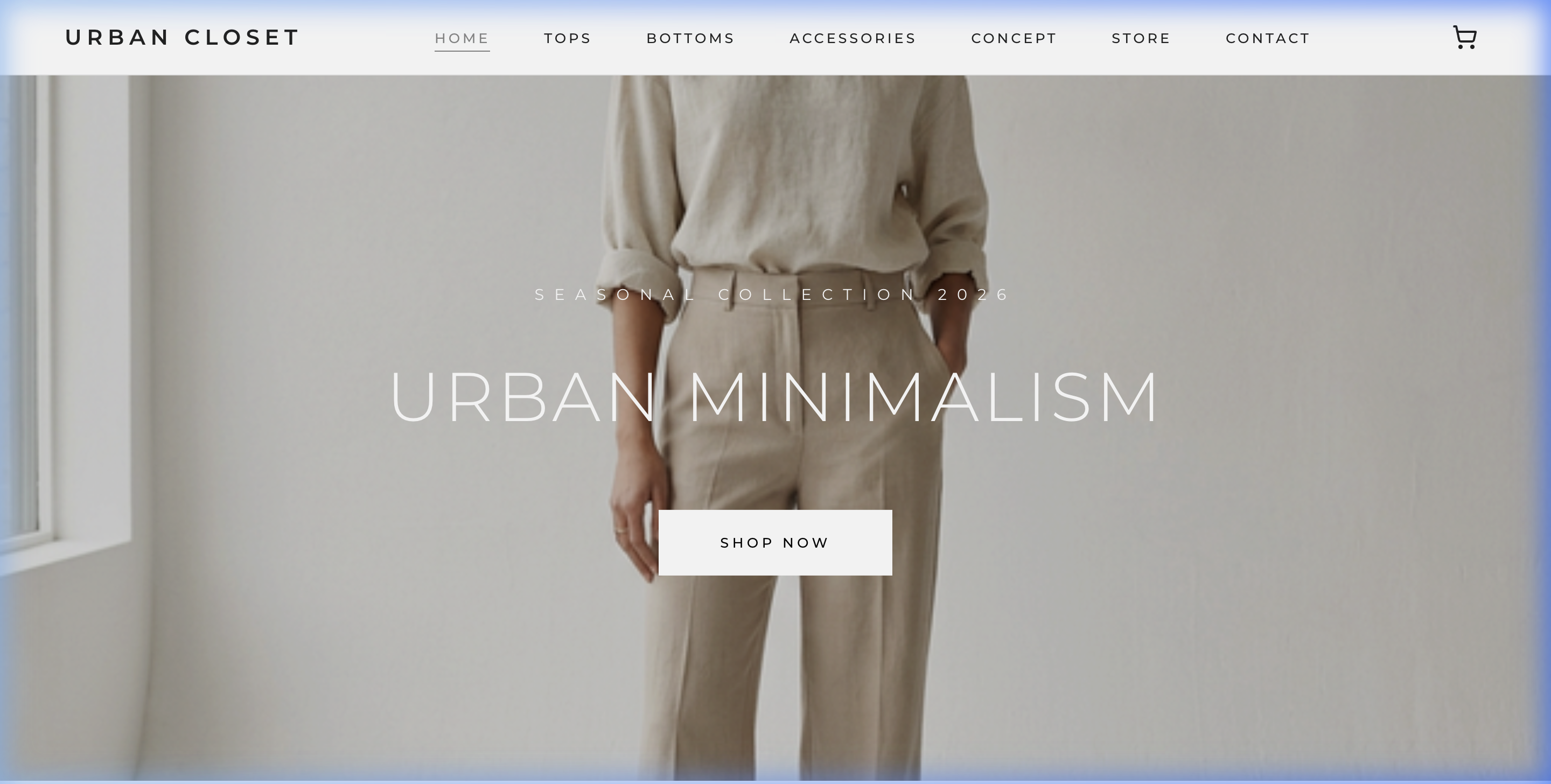 URBAN CLOSET PC表示